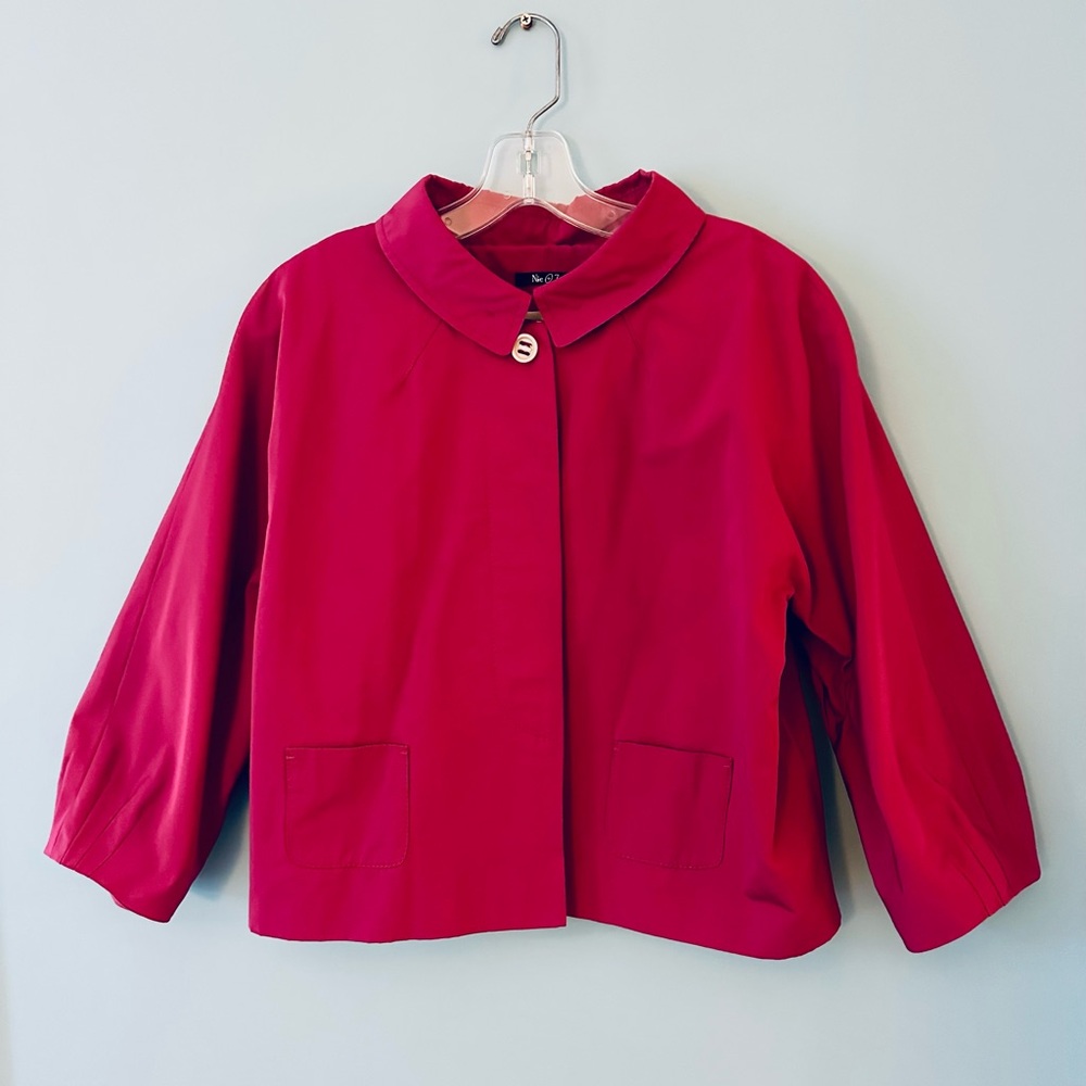 NIC+ZOE Vibrant Fuchsia Cape Jacket